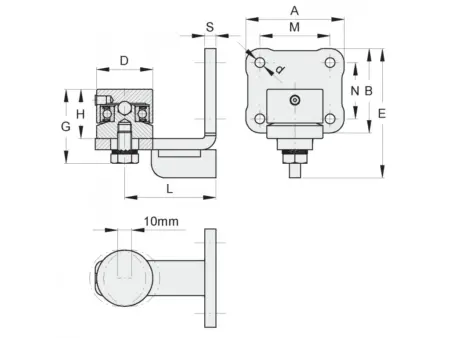 BALAMA-INFERIOARA-PE-RULMENT-CU-BILA-SI-PLACA-DE-FIXARE-40mm