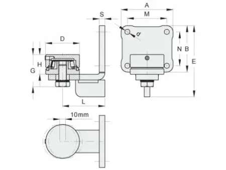 BALAMA-INFERIOARA-PE-RULMENT-CU-PLACA-DE-FIXARE-50mm-tehnic
