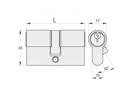 BUTUC PENTRU YALA PIETONALA, 54mm, COD 15027