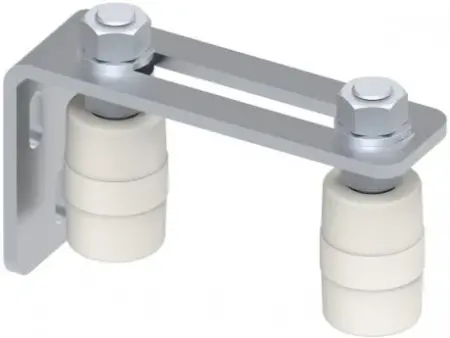 GHIDAJ SUPERIOR REGLABIL, CU PLACA LUNGA DE FIXARE SI 2 ROLE-max. 75mm