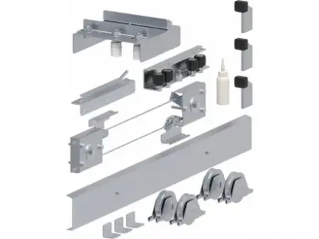 KIT FERONERIE POARTA TELESCOPICA 2FOI, GOL 8m max. 300kg