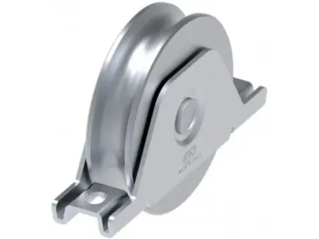 ROLA ZINCATA SEMIINGROPATA CU RULMENT 75mm-200kg-SINA SEMICERC 16mm