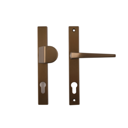 SILD POARTA PIETONALA, CLANTA-BUTON FIX, BRONZ, 85mm INTRE AXE, COD 426500