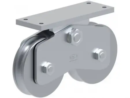 SISTEM DE ROLE ZINCATE CU RULMENT 120mm-900kg-SINA-SEMICERC-20mm