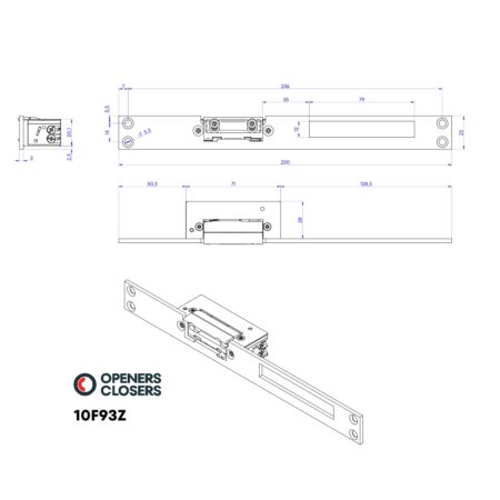 Desen Tehnic - Yala Electromagnetica Openers Closers