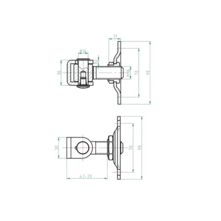 Balama_Flansa_M18_poarta_batanta