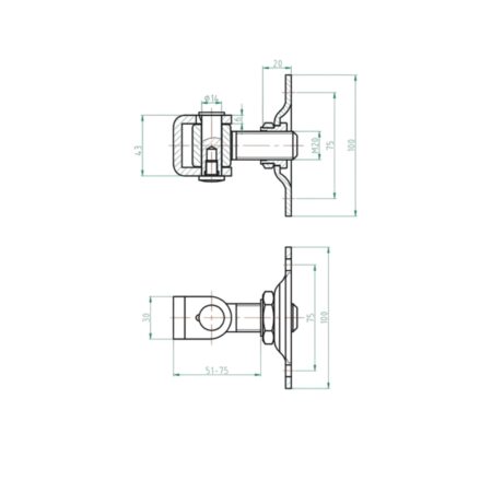 Balama_Flansa_M20_poarta_batanta